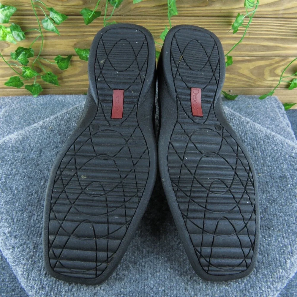 Dexter  Men Loafer Shoes Black Leather Slip On‎ Size 12 Medium